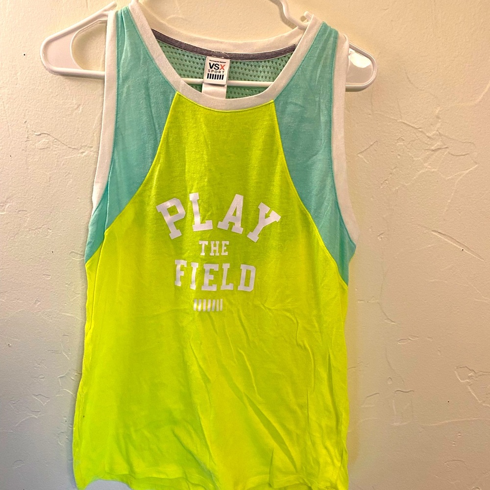 Pink tank top in small